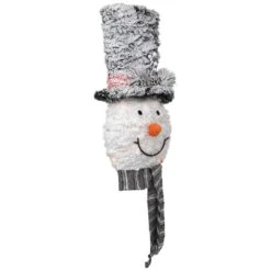 Northlight 25 In. Lighted Snowman With Black Frosted Top Hat Christmas Tree Topper -Northlight Shop northlight christmas tree toppers 35250569 1f 1000