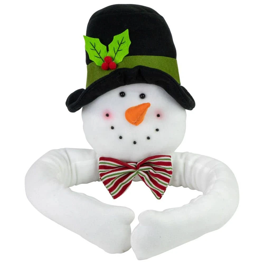 Northlight 25 In. Plush Snowman Christmas Tree Topper Unlit 1 Northlight 25 In. Plush Snowman Christmas Tree Topper Unlit