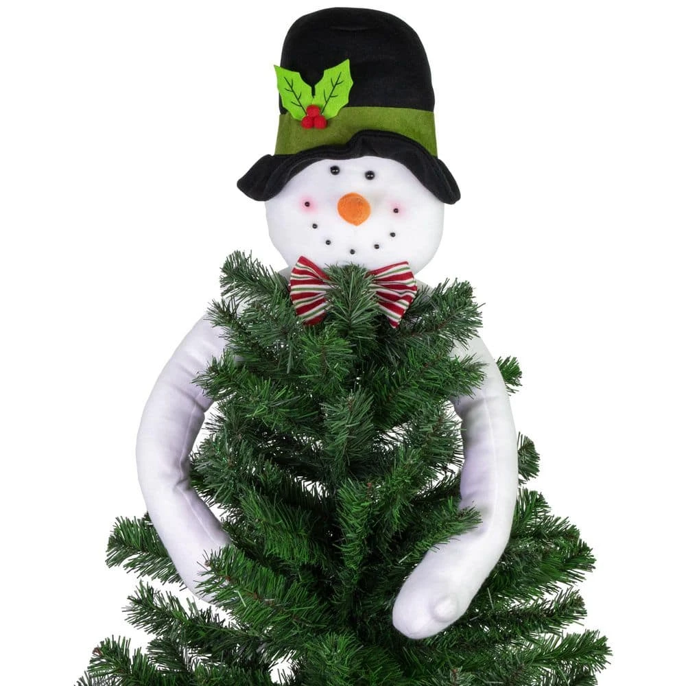 Northlight 25 In. Plush Snowman Christmas Tree Topper Unlit 6 Northlight 25 In. Plush Snowman Christmas Tree Topper Unlit - Image 6