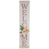 Northlight 48.5 In. Floral "Welcome" Wooden Spring Porch Board Sign Decoration -Northlight Shop northlight christmas wall decorations 35737580 64 1000