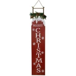 Northlight Snow Sled Merry Christmas Porch Sign - 55 .75 In.