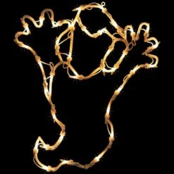 Northlight 15 In. Lighted Ghost Halloween Window Silhouette Decoration