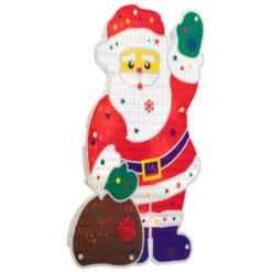 Northlight 13 In. Lighted Holographic Santa Claus Christmas Window Silhouette Decoration 11 Northlight 13 In. Lighted Holographic Santa Claus Christmas Window Silhouette Decoration -Northlight Shop northlight christmas window decorations 32913605 1f 1000