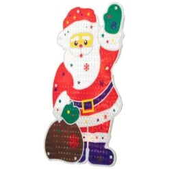 Northlight 13 In. Lighted Holographic Santa Claus Christmas Window Silhouette Decoration 12 Northlight 13 In. Lighted Holographic Santa Claus Christmas Window Silhouette Decoration -Northlight Shop northlight christmas window decorations 32913605 44 1000