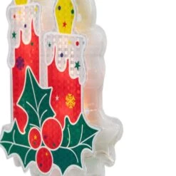 Northlight 12 In. Red Lighted Berry Candle Christmas Window Silhouette Decoration -Northlight Shop northlight christmas window decorations 32913606 76 1000