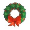 Northlight 11 In. Holographic Lighted Berry Wreath Christmas Window Silhouette -Northlight Shop northlight christmas window decorations 32913608 64 1000
