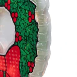 Northlight 11 In. Holographic Lighted Berry Wreath Christmas Window Silhouette 14 Northlight 11 In. Holographic Lighted Berry Wreath Christmas Window Silhouette -Northlight Shop northlight christmas window decorations 32913608 76 1000