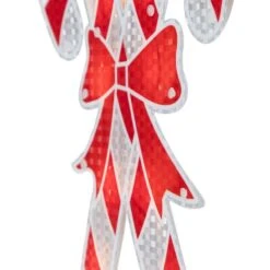 Northlight 12 In. Lighted Red And White Holographic Candy Cane Christmas Window Silhouette Decor -Northlight Shop northlight christmas window decorations 32913609 76 1000