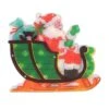 Northlight 14.5 In. Lighted Holographic Santa In Sleigh Christmas Window Silhouette Decoration -Northlight Shop northlight christmas window decorations 32913612 64 1000