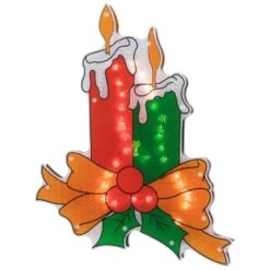 Northlight 17 In. Lighted Holographic Candle Christmas Window Silhouette Decoration 12 Northlight 17 In. Lighted Holographic Candle Christmas Window Silhouette Decoration -Northlight Shop northlight christmas window decorations 32913614 44 1000
