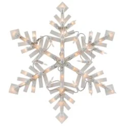 Northlight 15.5 In. Lighted Snowflake Christmas Window Silhouette