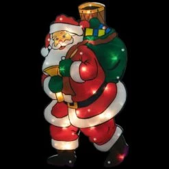 Northlight 17.75 In. Lighted Santa Claus Christmas Window Silhouette -Northlight Shop northlight christmas window decorations 33406668 1f 1000