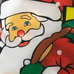 Northlight 17.75 In. Lighted Santa Claus Christmas Window Silhouette -Northlight Shop northlight christmas window decorations 33406668 4f 1000