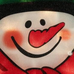 Northlight 17.5 In. Lighted Christmas Snowman With Broom Window Silhouette -Northlight Shop northlight christmas window decorations 33406669 4f 1000