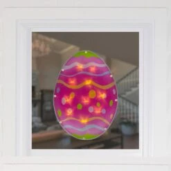 Northlight 14 In. Battery Operated LED Lighted Easter Egg Window Silhouette -Northlight Shop northlight christmas window decorations 34175070 31 1000