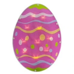 Northlight 14 In. Battery Operated LED Lighted Easter Egg Window Silhouette