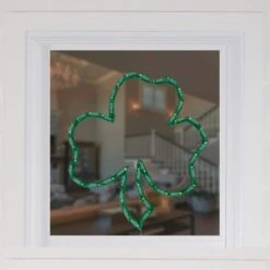 Northlight 17 In. Lighted St. Patrick's Day Irish Shamrock Window Silhouette Decoration -Northlight Shop northlight christmas window decorations 34175077 31 1000