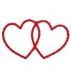 Northlight 10 In. H X 17 In. L Lighted Double Heart Valentine's Day Window Silhouette -Northlight Shop northlight christmas window decorations 34175078 64 1000