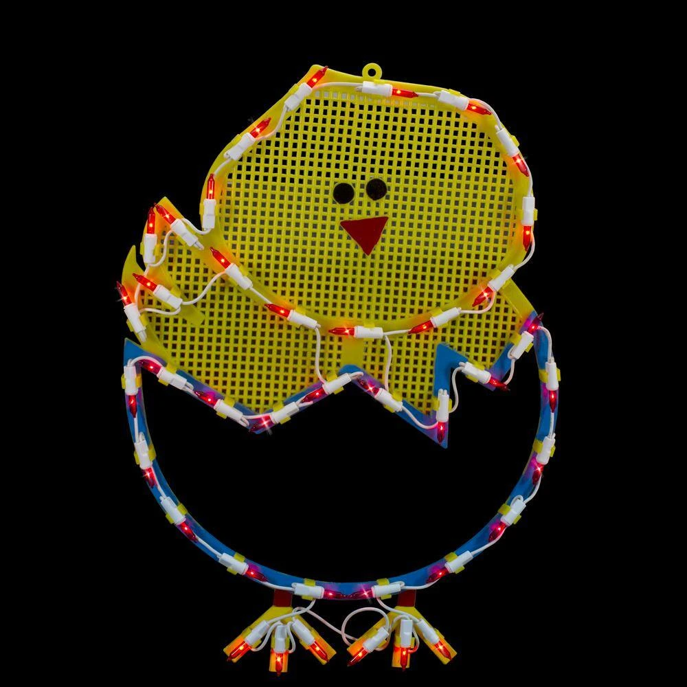 Northlight 17 In. Lighted Hatching Baby Chick In Egg Easter Window Silhouette 2 Northlight 17 In. Lighted Hatching Baby Chick In Egg Easter Window Silhouette - Image 2