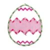 Northlight 17 In. Lighted Green With Pink Chevron Stripe Easter Egg Window Silhouette -Northlight Shop northlight christmas window decorations 34175084 64 1000