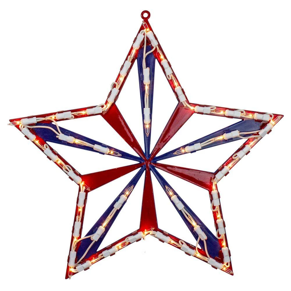 Northlight 14 In. Lighted Red White And Blue 4th Of July Star Window Silhouette Decoration 2 Northlight 14 In. Lighted Red White And Blue 4th Of July Star Window Silhouette Decoration - Image 2