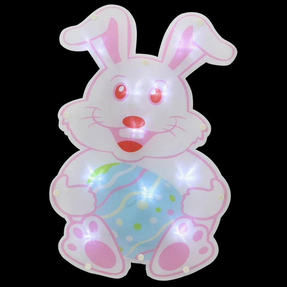 Northlight 14 In. Battery Operated LED Lighted Easter Bunny Window Silhouette 2 Northlight 14 In. Battery Operated LED Lighted Easter Bunny Window Silhouette - Image 2