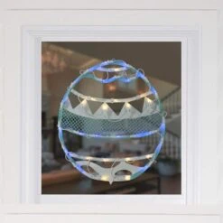 Northlight 17 In. LED Lighted Blue Easter Egg Spring Window Silhouette Decoration 7 Northlight 17 In. LED Lighted Blue Easter Egg Spring Window Silhouette Decoration -Northlight Shop northlight christmas window decorations 34181069 31 1000