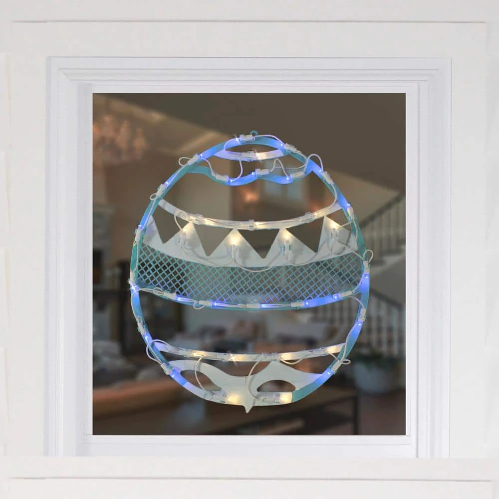 Northlight 17 In. LED Lighted Blue Easter Egg Spring Window Silhouette Decoration 4 Northlight 17 In. LED Lighted Blue Easter Egg Spring Window Silhouette Decoration - Image 4