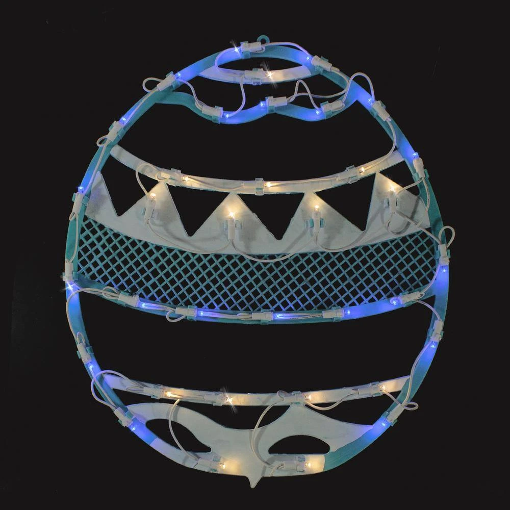 Northlight 17 In. LED Lighted Blue Easter Egg Spring Window Silhouette Decoration 2 Northlight 17 In. LED Lighted Blue Easter Egg Spring Window Silhouette Decoration - Image 2