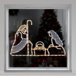 Northlight 20 In. Lighted Holy Family Nativity Scene Christmas Window Silhouette 9 Northlight 20 In. Lighted Holy Family Nativity Scene Christmas Window Silhouette -Northlight Shop northlight christmas window decorations 34294803 31 1000