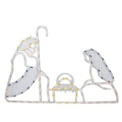 Northlight 20 In. Lighted Holy Family Nativity Scene Christmas Window Silhouette