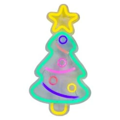 Northlight 15 In. LED Lighted Neon Christmas Tree Wall Sign