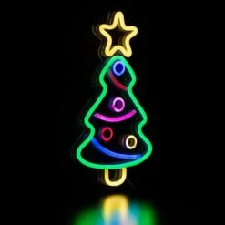 Northlight 15 In. LED Lighted Neon Christmas Tree Wall Sign 14 Northlight 15 In. LED Lighted Neon Christmas Tree Wall Sign -Northlight Shop northlight christmas window decorations 34337555 76 1000