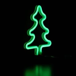 Northlight 9.5 In. Green LED Lighted Neon Style Christmas Tree Window Silhouette Sign 13 Northlight 9.5 In. Green LED Lighted Neon Style Christmas Tree Window Silhouette Sign -Northlight Shop northlight christmas window decorations 34337568 fa 1000