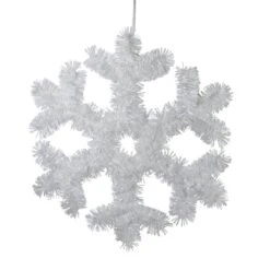 Northlight 13.5 In. Tinsel Snowflake Christmas Window Decoration