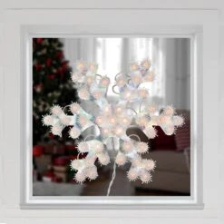 Northlight 12 In. Lighted Holographic Snowflake Christmas Window Decoration 7 Northlight 12 In. Lighted Holographic Snowflake Christmas Window Decoration -Northlight Shop northlight christmas window decorations 34851761 31 1000