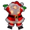 Northlight 16.25 In. Lighted Holographic Santa Claus Christmas Window Silhouette 6 Northlight 16.25 In. Lighted Holographic Santa Claus Christmas Window Silhouette -Northlight Shop northlight christmas window decorations 34854994 64 1000
