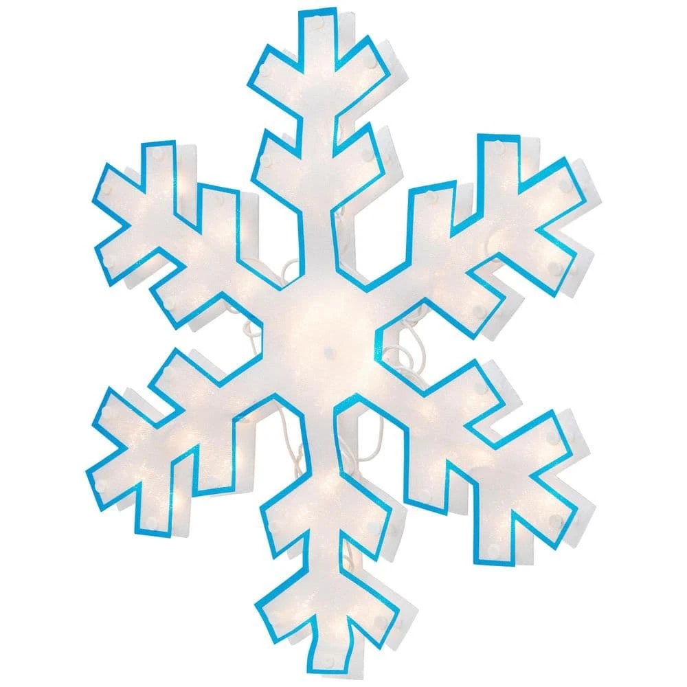 Northlight 16.75 In. Lighted Snowflake Christmas Window Silhouette Decoration 5 Northlight 16.75 In. Lighted Snowflake Christmas Window Silhouette Decoration - Image 5