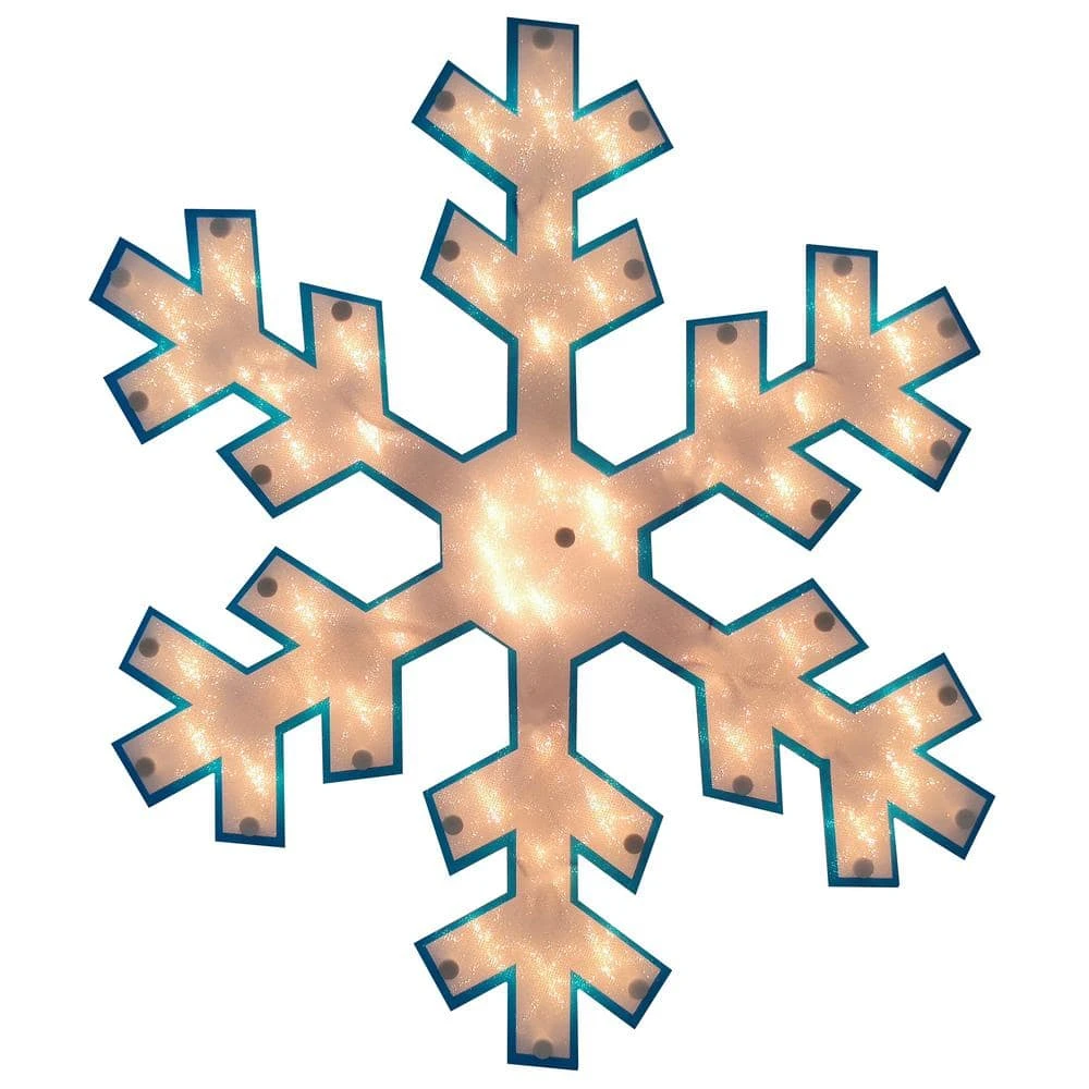Northlight 16.75 In. Lighted Snowflake Christmas Window Silhouette Decoration 1 Northlight 16.75 In. Lighted Snowflake Christmas Window Silhouette Decoration