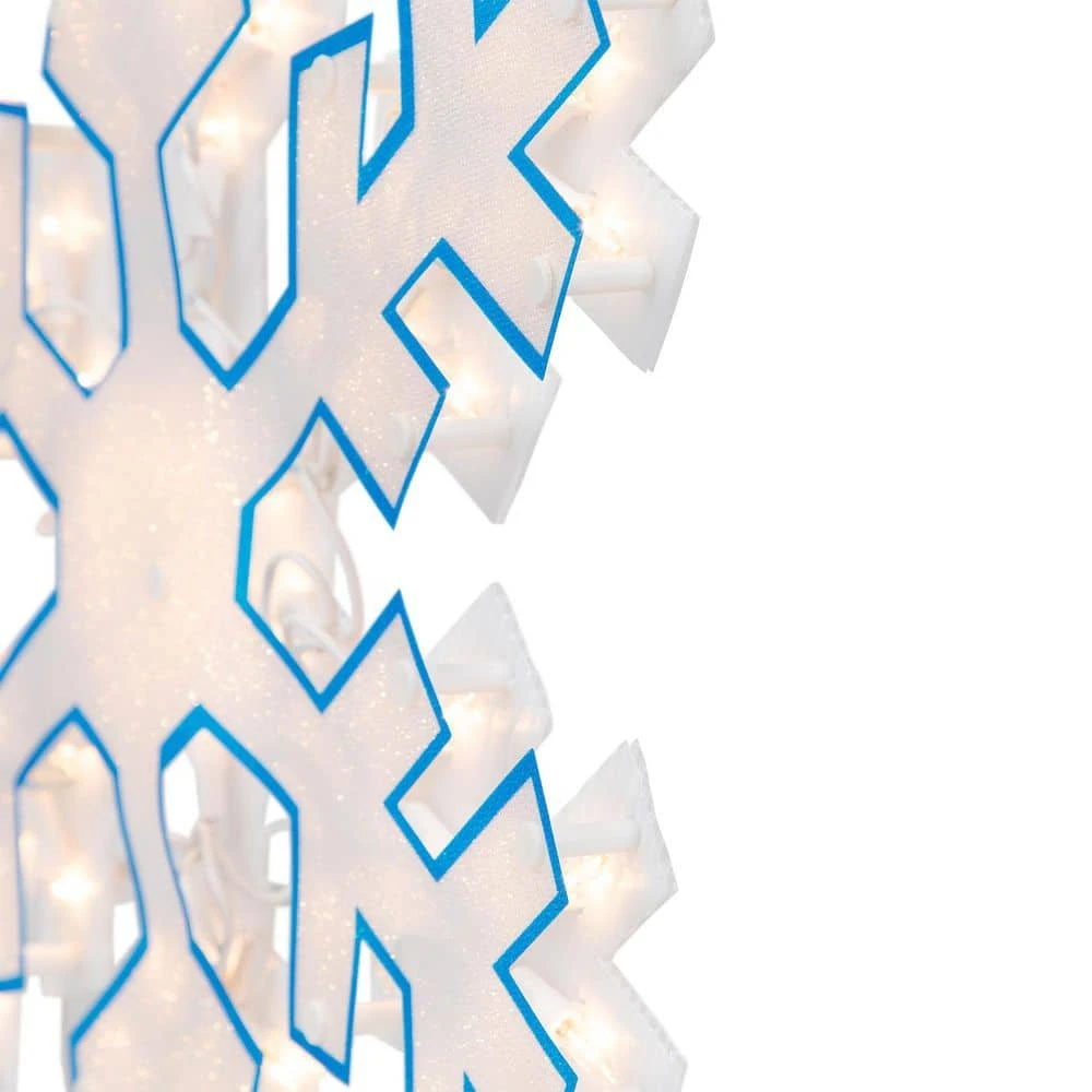 Northlight 16.75 In. Lighted Snowflake Christmas Window Silhouette Decoration 6 Northlight 16.75 In. Lighted Snowflake Christmas Window Silhouette Decoration - Image 6