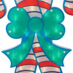 Northlight 18.5 In. Lighted Double Candy Cane Christmas Window Silhouette -Northlight Shop northlight christmas window decorations 34854999 76 1000