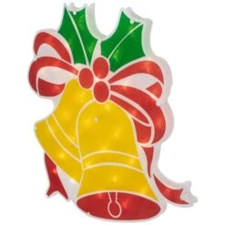 Northlight 19 In. Lighted Christmas Bells Window Silhouette -Northlight Shop northlight christmas window decorations 34855004 1f 1000