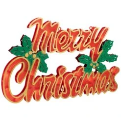 Northlight 10.25 In. H Lighted Merry Christmas Window Silhouette -Northlight Shop northlight christmas window decorations 34855016 1f 1000