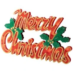 Northlight 10.25 In. H Lighted Merry Christmas Window Silhouette -Northlight Shop northlight christmas window decorations 34855016 44 1000