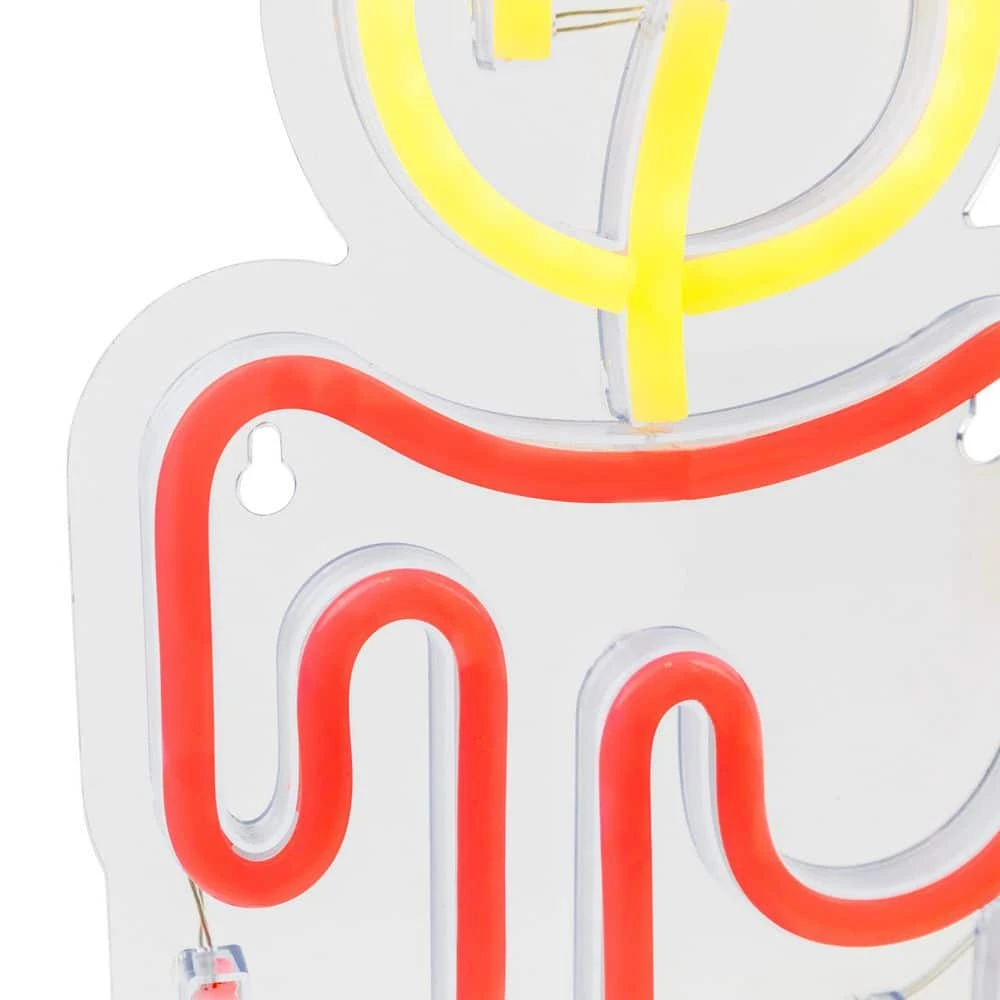 Northlight 12 In. Red LED Lighted Neon Style Red Candle Christmas Window Silhouette 6 Northlight 12 In. Red LED Lighted Neon Style Red Candle Christmas Window Silhouette - Image 6