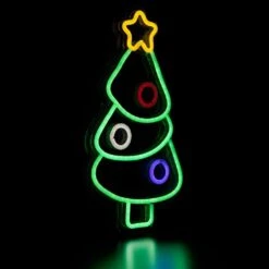 Northlight 15 In. LED Lighted Neon Style Christmas Tree Window Silhouette 12 Northlight 15 In. LED Lighted Neon Style Christmas Tree Window Silhouette -Northlight Shop northlight christmas window decorations 35252113 44 1000