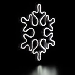 Northlight 15 In. White LED Lighted Neon Style Snowflake Christmas Window Silhouette -Northlight Shop northlight christmas window decorations 35252117 44 1000