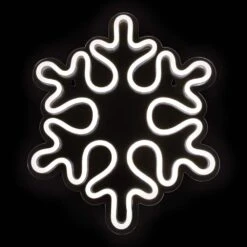 Northlight 15 In. White LED Lighted Neon Style Snowflake Christmas Window Silhouette -Northlight Shop northlight christmas window decorations 35252117 4f 1000
