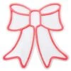 Northlight 15 In. Red LED Lighted Neon Style Bow Christmas Window Silhouette -Northlight Shop northlight christmas window decorations 35252118 64 1000