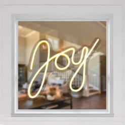 Northlight LED Joy Neon Lighted Christmas Wall Or Window Decoration-15 " -Northlight Shop northlight christmas window decorations 35252124 44 1000